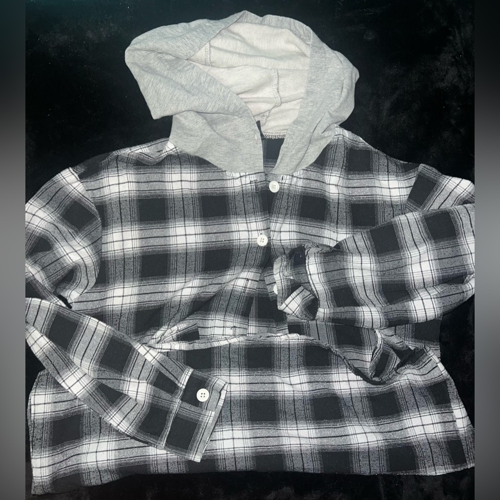 Shein Hood Flannel
